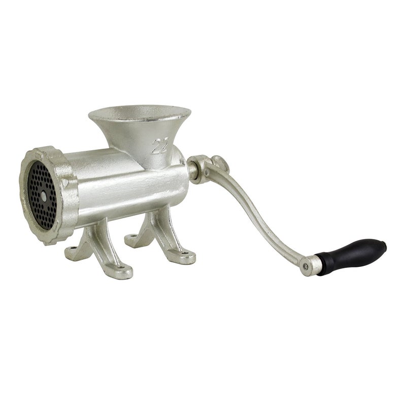 Chard HG-22, #22 Hand Grinder, Silver, Tin-Coated Cast Iron - Image 1